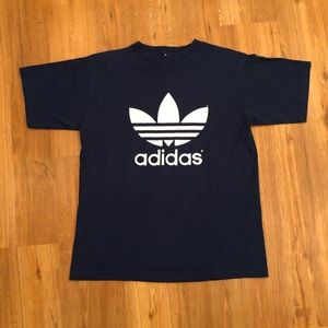 Vintage 90s Adidas Trefoil Logo Tee Double Sided